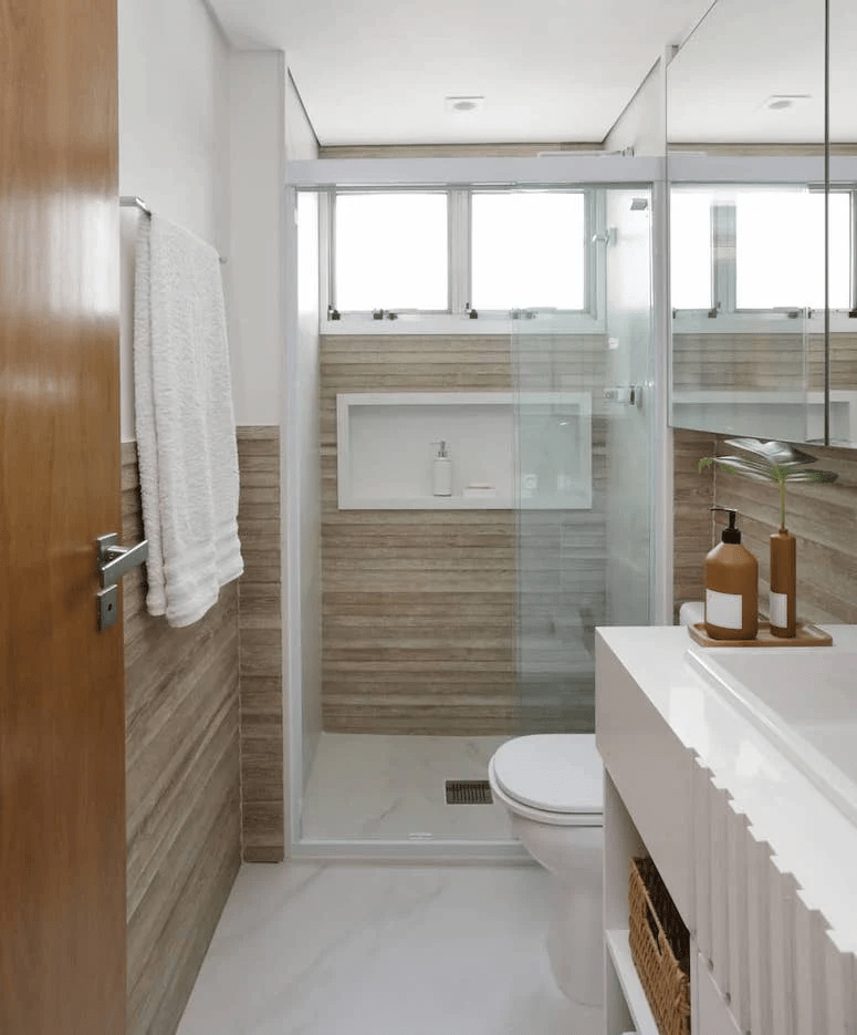 Banheiro moderno: nichos