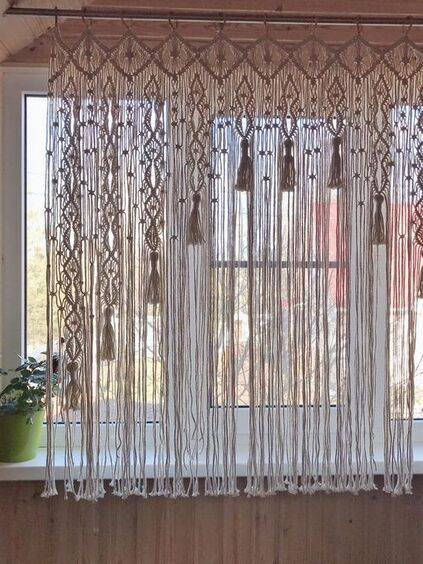 cortina de croche cortina de corche com franja Etsy Cortina de crochê para cozinha: dicas, tutoriais +12 modelos inspiradores