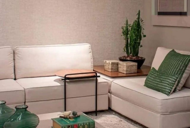 Sofá em L: projetos encantadores para decorar sua sala de estar
