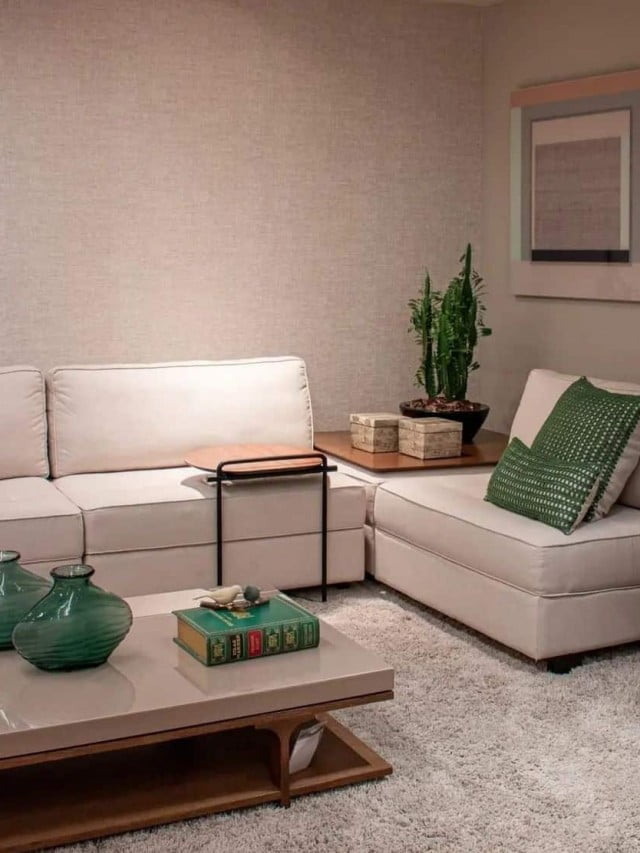 Sofá em L: projetos encantadores para decorar sua sala de estar
