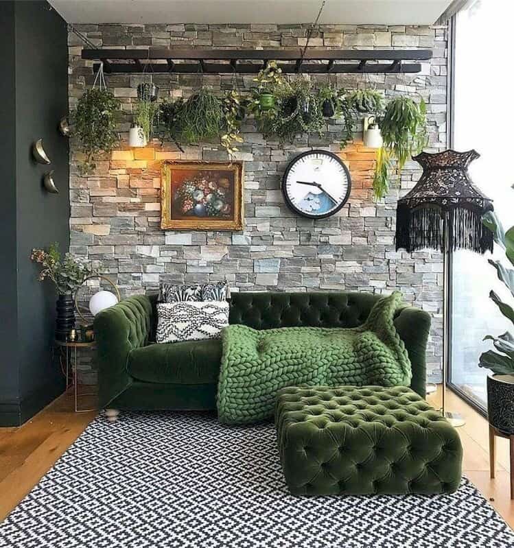 sofa verde 12 Sofá verde: como usar essa cor na decoração da sua sala de estar