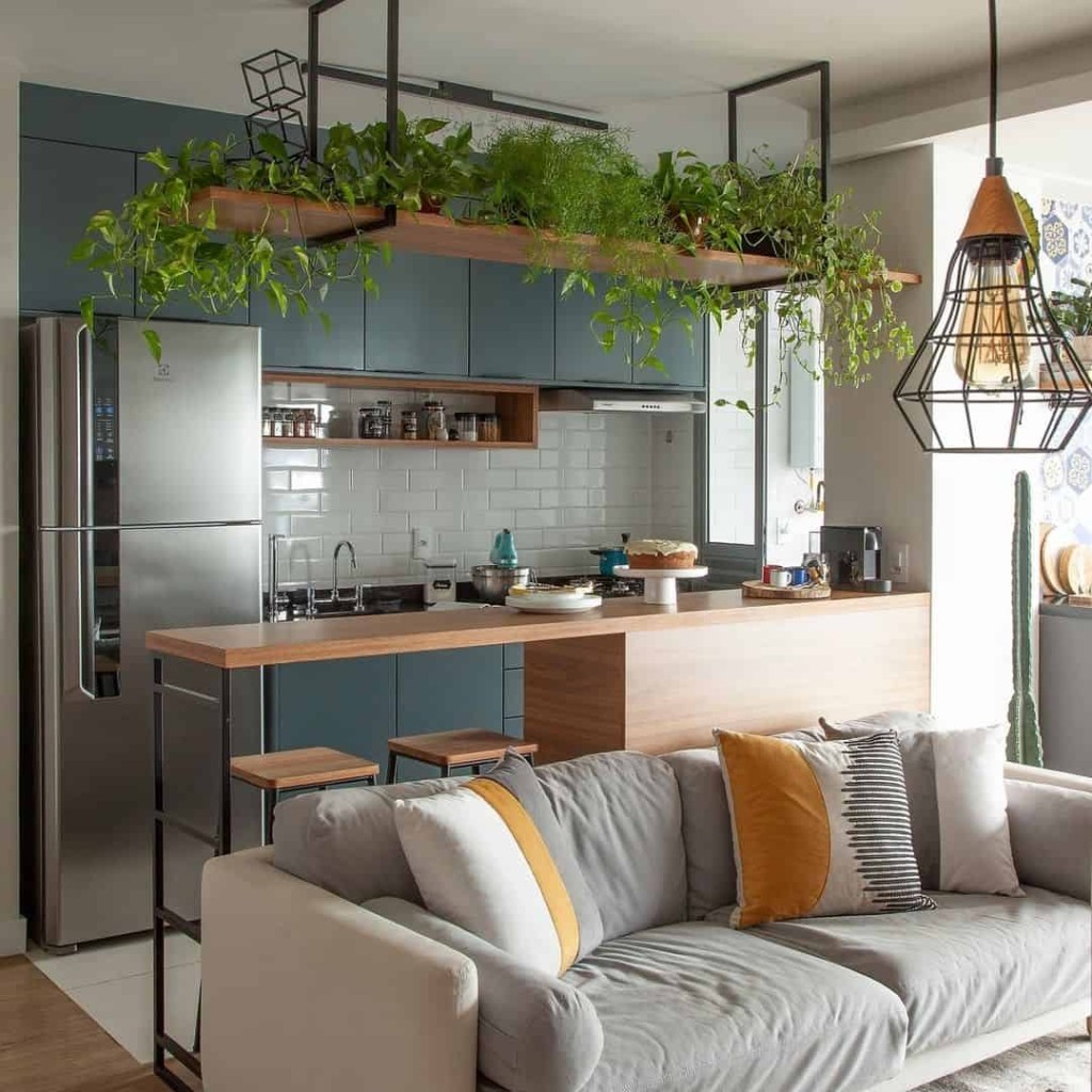 cozinha americana com sala 5 Cozinha americana com sala: vantagens, dicas +8 ideias de ambientes decorados.