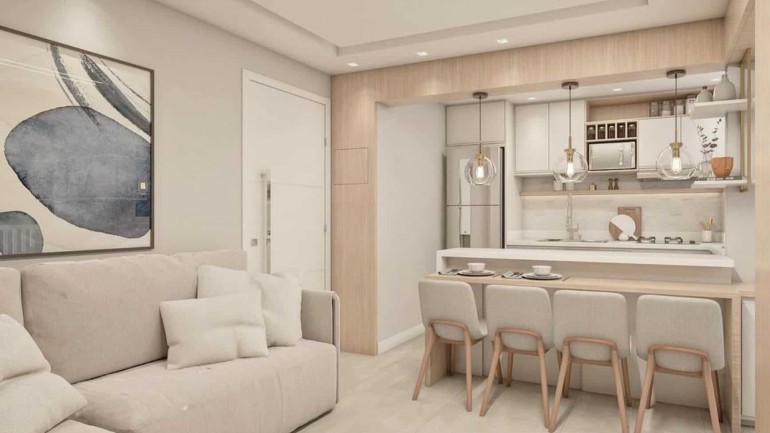 Cozinha americana com sala: vantagens, dicas +8 ideias de ambientes decorados.