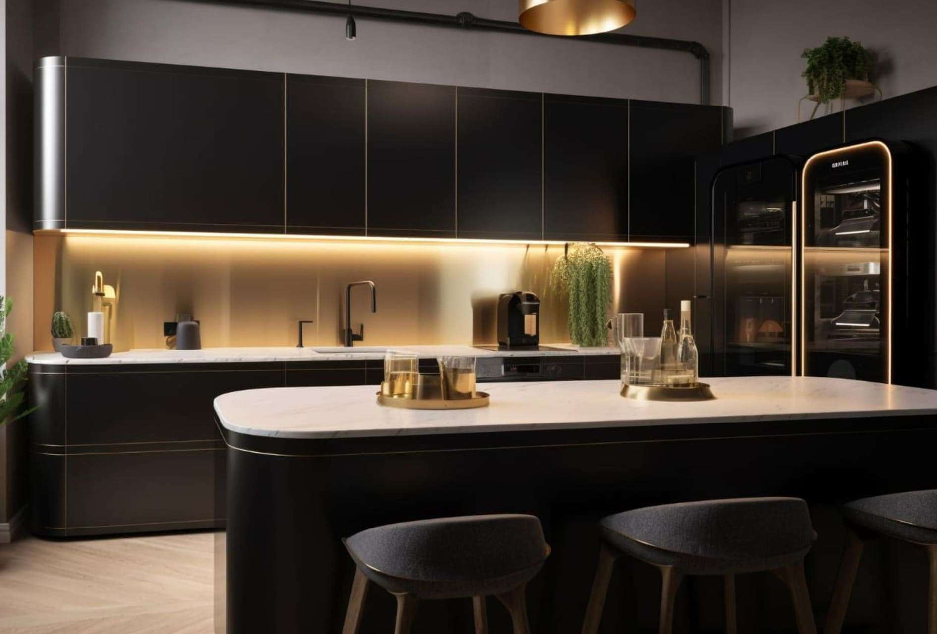 Cozinha preta: dicas, ideias +11 modelos inspiradores p/ compor sua decoração.