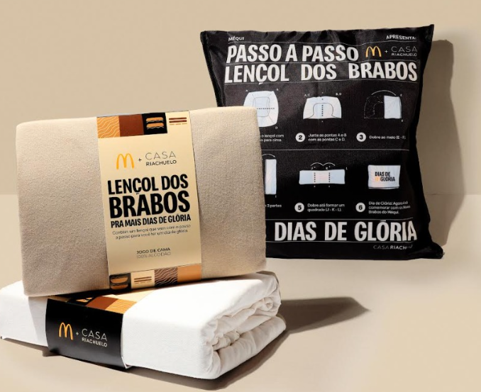 lencol mac 1 McDonald’s e Casa Riachuelo se unem para garantir mais dias de glória