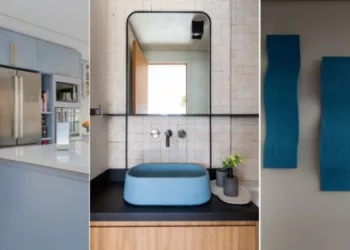 Na marcenaria, em obras de arte, nos azulejos e móveis soltos… o azul é uma das cores mais queridas quando o assunto é arquitetura de interiores, deixando os ambientes leves, aconchegantes e cheios de estilo! | Projetos: arquiteta Mari Milani | FOTOS: Erika Urbino e Mariana Camargo
