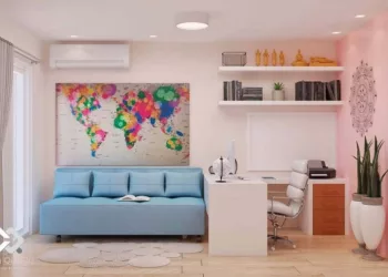 A famosa frase “Meu escritório é na praia…” nunca fez tanto sentido. - Foto: cq_arquitetura