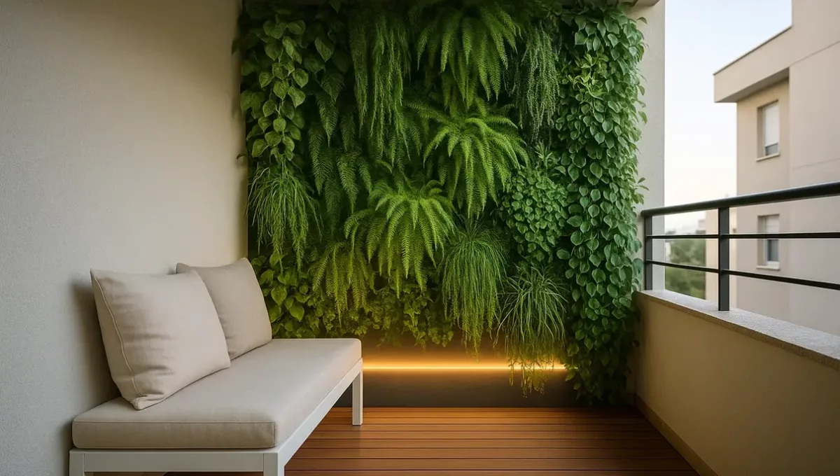 varanda com jardim vertical