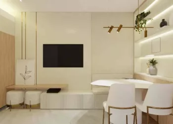 Apartamento com bastante espaços de armazenamento e uma ótima circulação. Foto: neuhaus.arquitetura