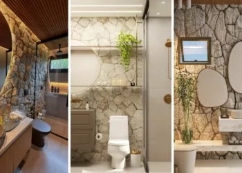 Pedras naturais no banheiro: elegância e sustentabilidade em perfeita harmonia