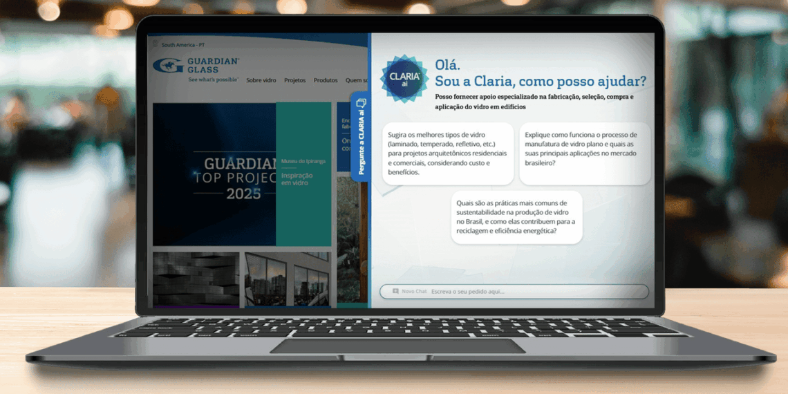CLARIA™ reúne décadas de expertise da Guardian Glass e oferece suporte digital personalizado para clientes em todo o mundo