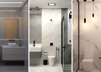 Banheiro cinza e branco: inspire-se com ideias modernas e versáteis para decorar
