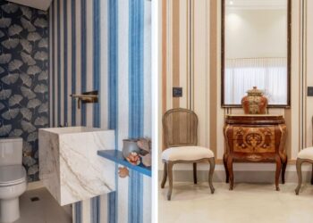 Os tecidos que notabilizam os traços de uma época são exaltados nos projetos atuais | Projetos: Paiva e Passarini Arquitetura e Design | Fotos: Xavier Neto