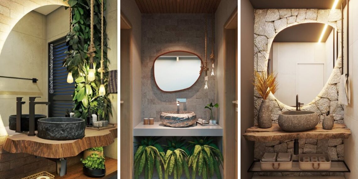 Lavabo rústico: 7 ideias para criar um refúgio acolhedor com charme natural
