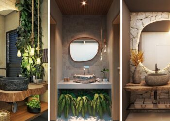 Lavabo rústico: 7 ideias para criar um refúgio acolhedor com charme natural
