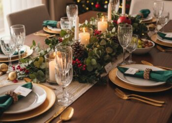 Mesa posta de Natal e Ano Novo: O guia para uma decoração elegante sem excessos.