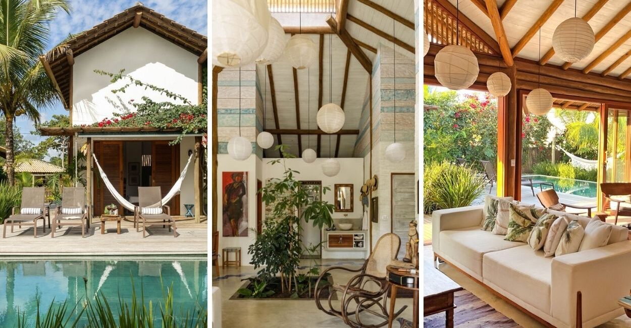 Casa de Praia com Alma Litorânea: ventilação natural, madeira e cimento queimado como linguagem de projeto