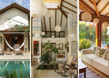 Casa de Praia com Alma Litorânea: ventilação natural, madeira e cimento queimado como linguagem de projeto