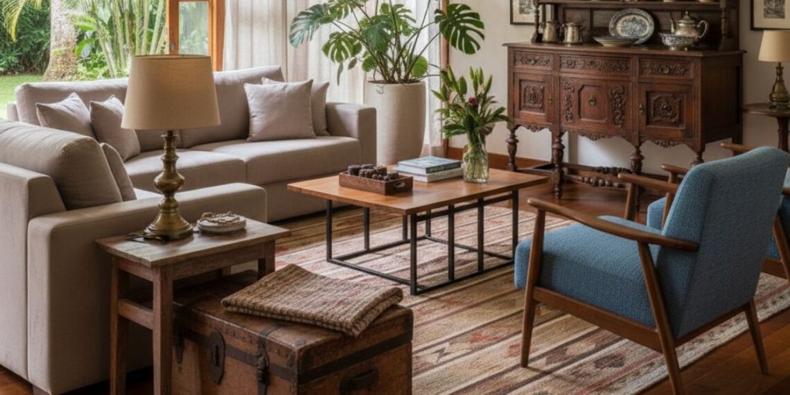 Regra 80/20 na decoração: como equilibrar móveis antigos e novos para criar uma casa com personalidade
