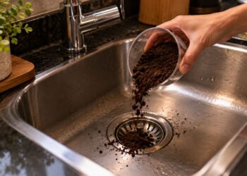 Por que jogar borra de café no ralo à noite? Entenda a função desse hábito e o que ele faz na pia até o dia seguinte