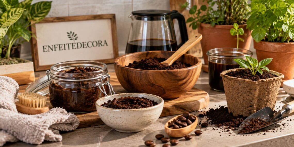 Você sabia que a borra de café pode virar esfoliante, tinta natural e adubo ao mesmo tempo?