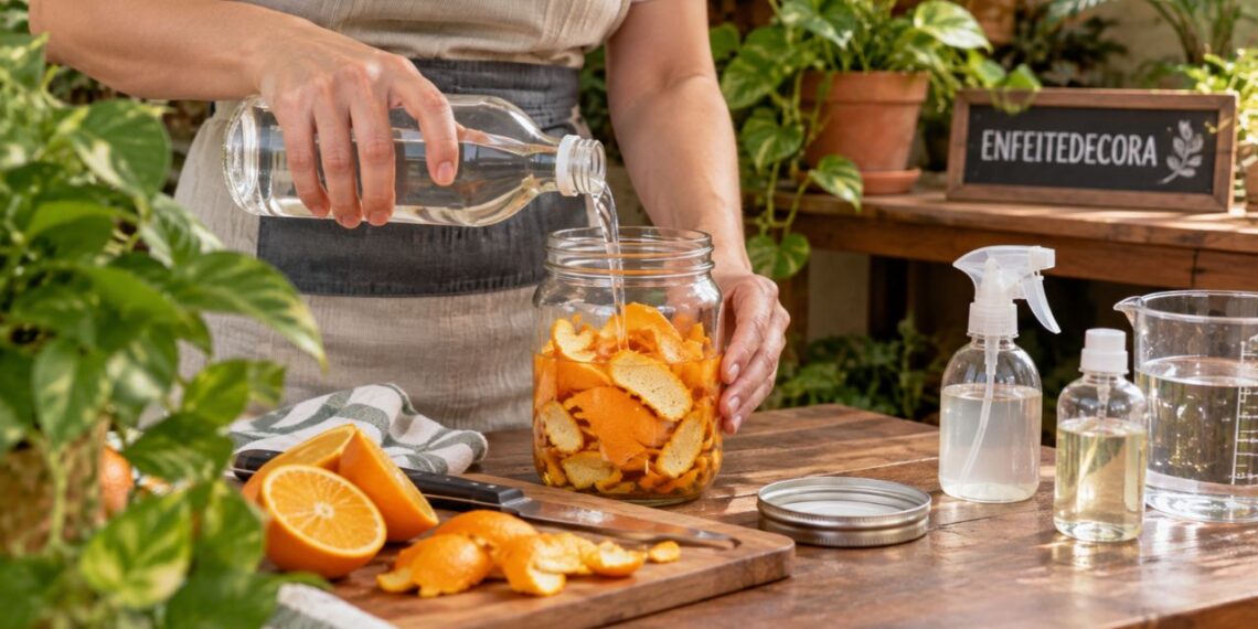 Extrato de casca de laranja realmente afasta cochonilha? Entenda a reação com vinagre antes de aplicar na planta