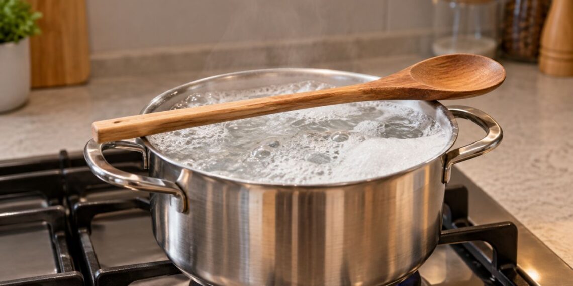 Colocar uma colher de madeira sobre a panela fervendo funciona mesmo?