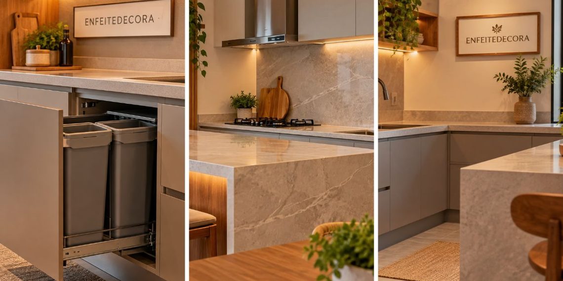 Cozinha planejada: 5 escolhas que pesam no uso diário e no acabamento final