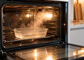 Limpar o forno sem vinagre nem bicarbonato é recomendado mesmo? Conheça o método que usa só calor e vapor