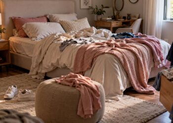 Você sabia que a bagunça no quarto pode ter explicação psicológica? Entenda o que isso revela sobre hábitos e rotina